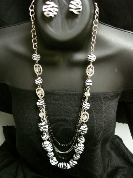 long Chain Fashion Necklace Set